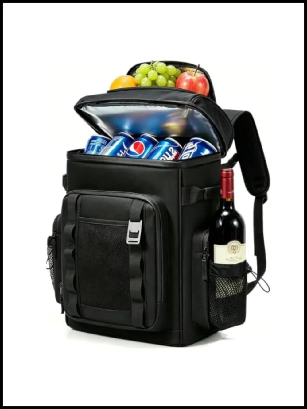 Large 40 Can Waterproof Insulated Leakproof Cooler Backpack for Camping Travel